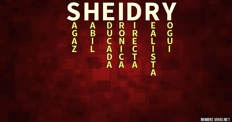 Acróstico sheidry