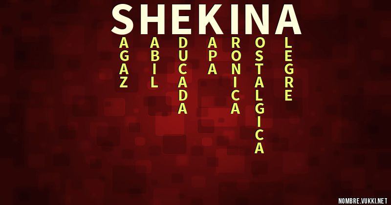 Acróstico shekina