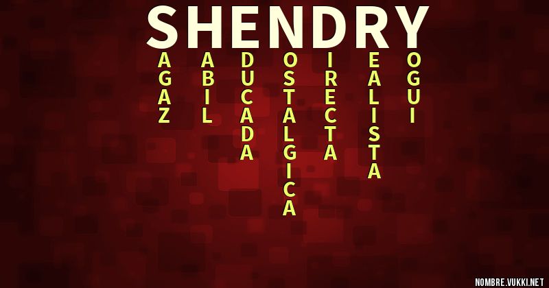 Acróstico shendry