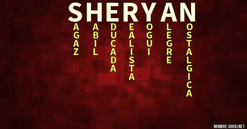 Acróstico sheryan