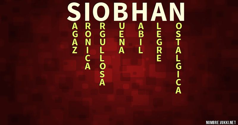 Acróstico siobhan