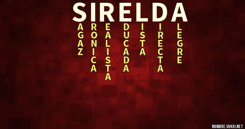 Acróstico sirelda