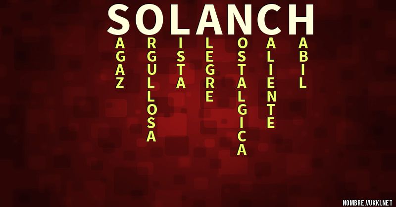 Acróstico solanch