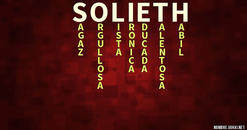 Acróstico solieth