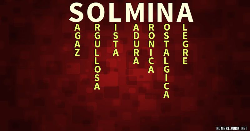 Acróstico solmina
