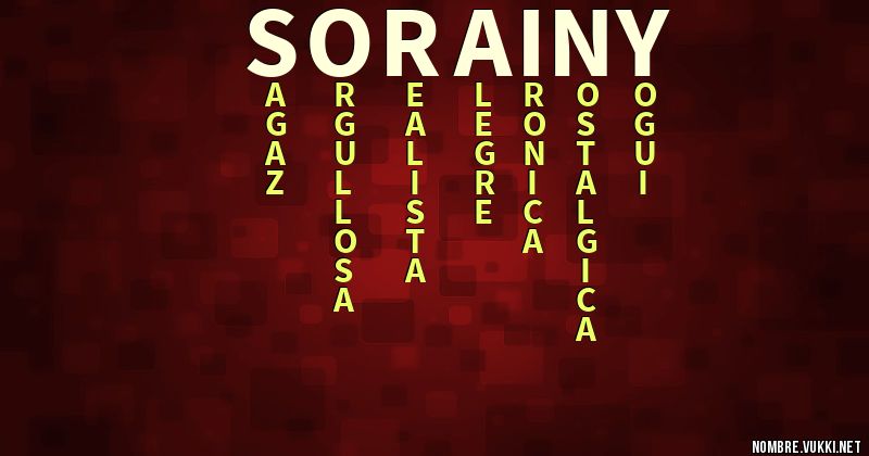 Acróstico sorainy