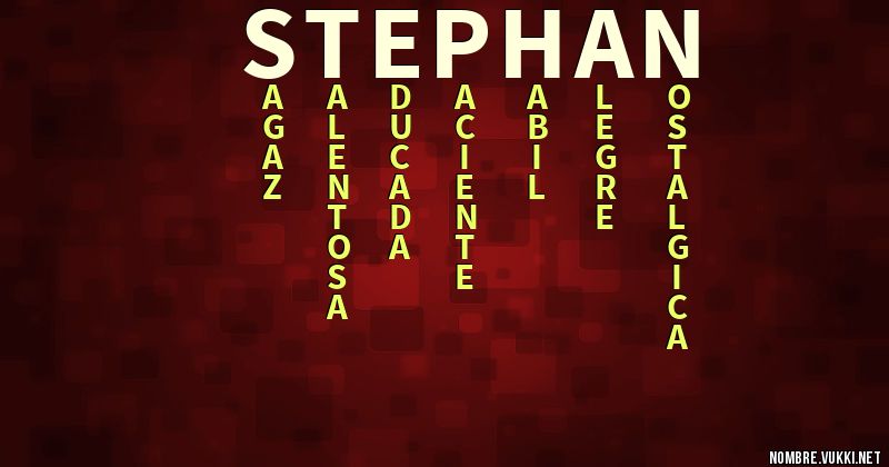 Acróstico stephan