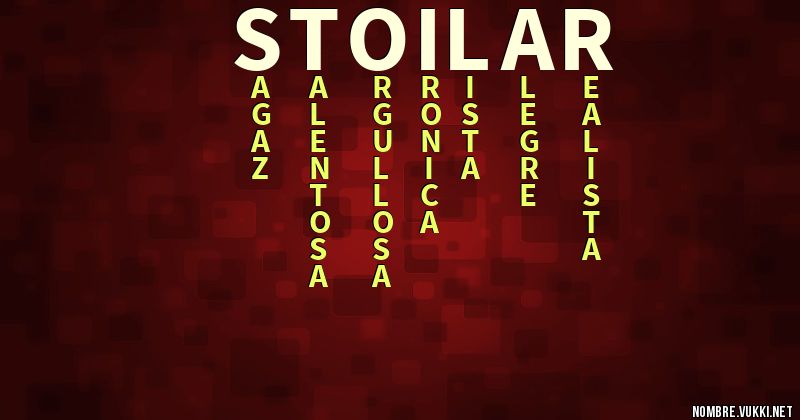 Acróstico stoilar