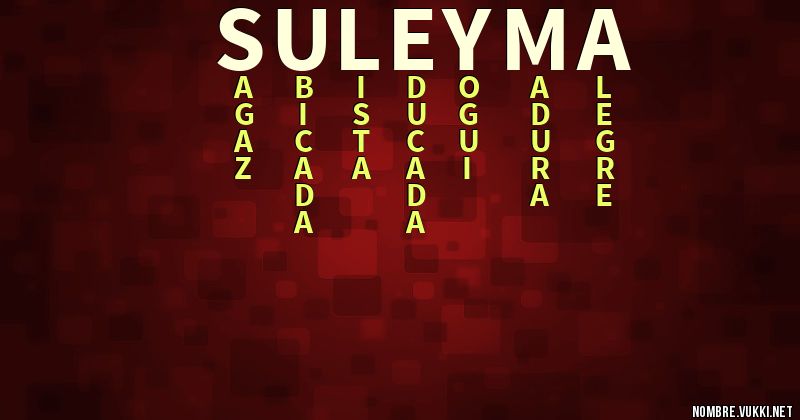 Acróstico suleyma