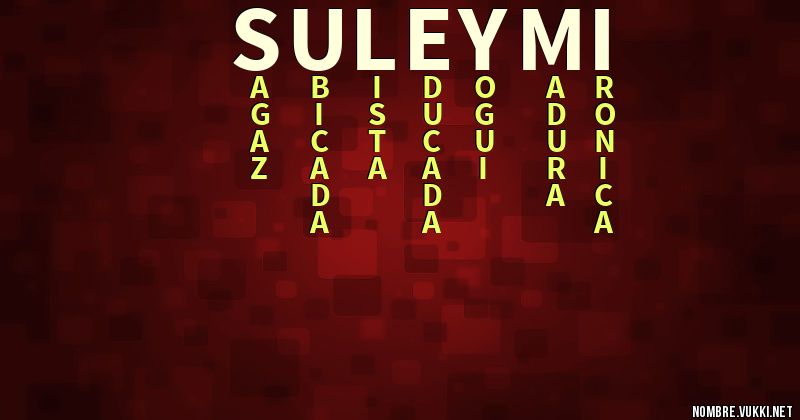 Acróstico suleymi