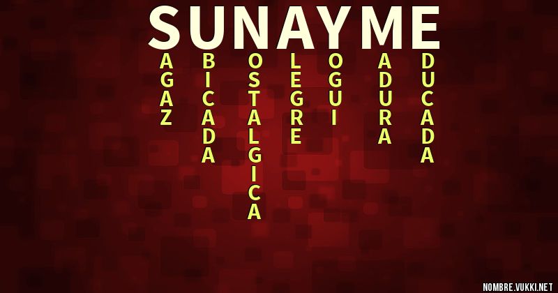 Acróstico sunayme