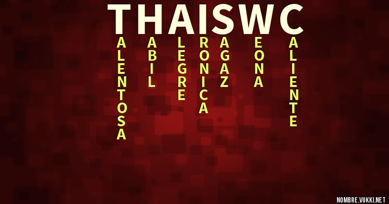 Acróstico thais 7w7ç