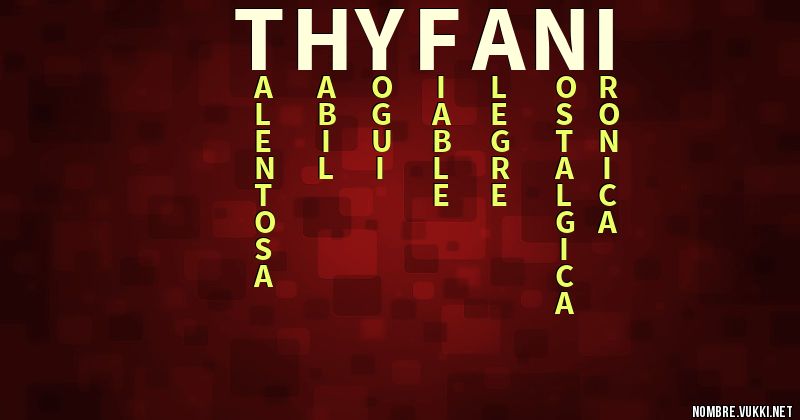 Acróstico thyfani