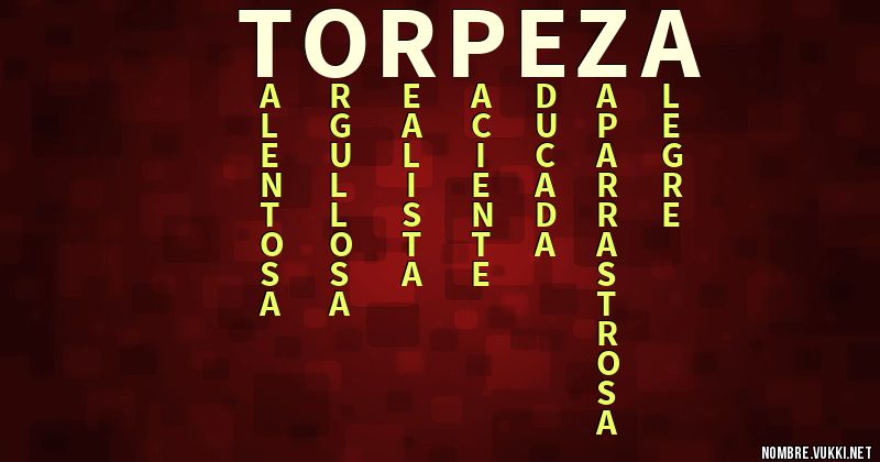 Acróstico torpeza