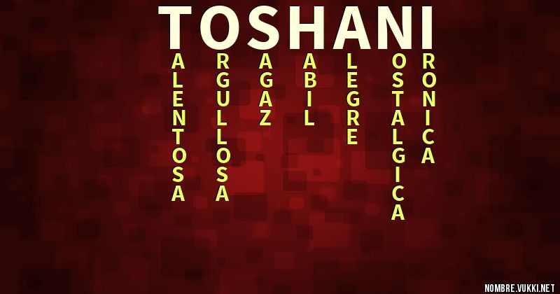 Acróstico toshani