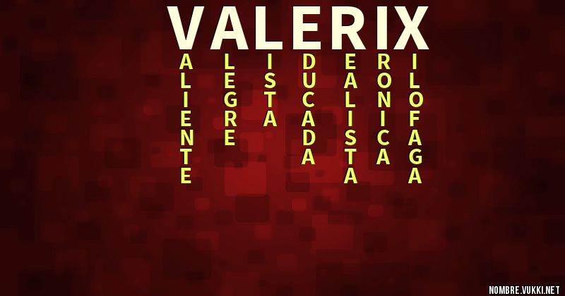Acróstico valerix