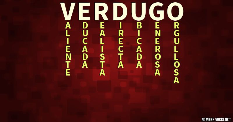 Acróstico verdugo