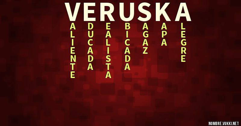 Acróstico veruska