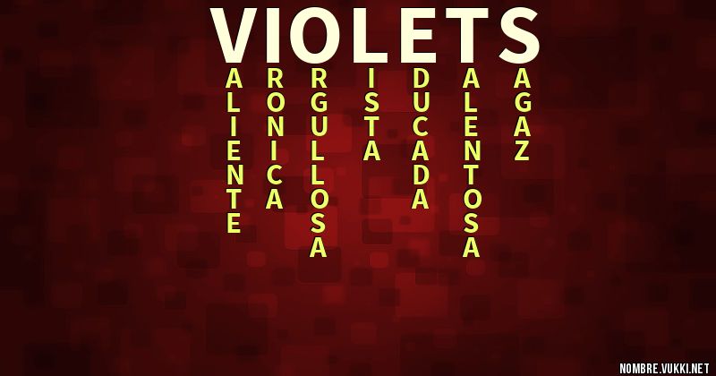 Acróstico violets