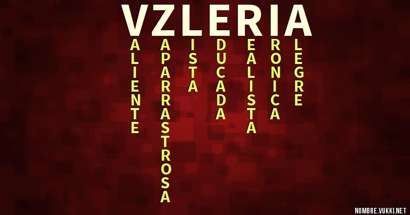 Acróstico vzleria