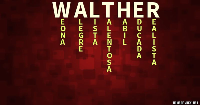 Acróstico walther