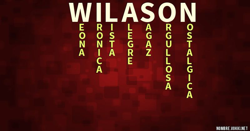 Acróstico wilason