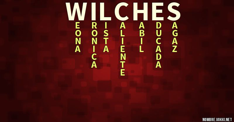 Acróstico wilches