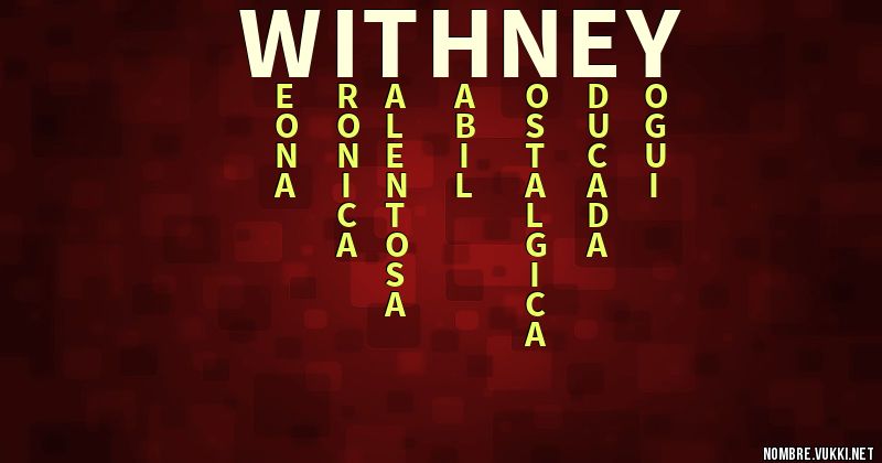 Acróstico withney