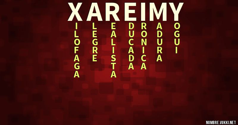Acróstico xareimy