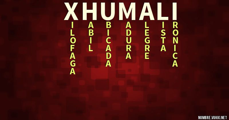 Acróstico xhumali