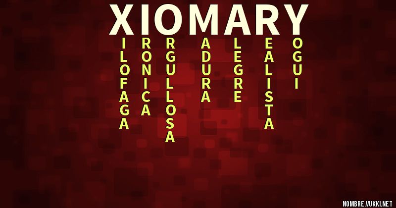 Acróstico xiomary