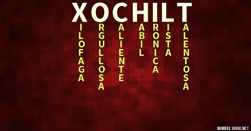 Acróstico xochilt