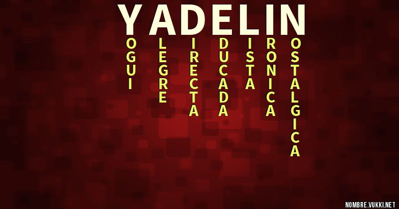 Acróstico yadelin