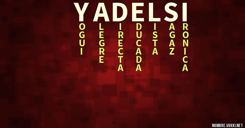 Acróstico yadelsi