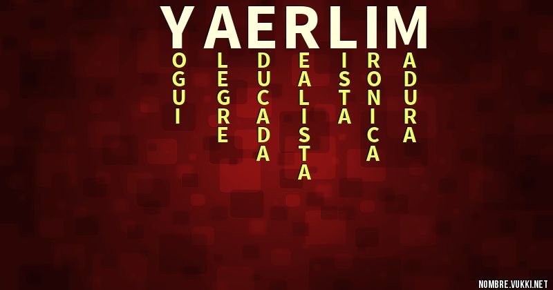 Acróstico yaerlim