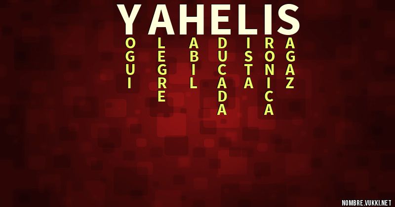 Acróstico yahelis