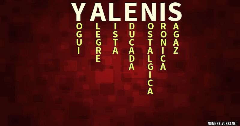 Acróstico yalenis