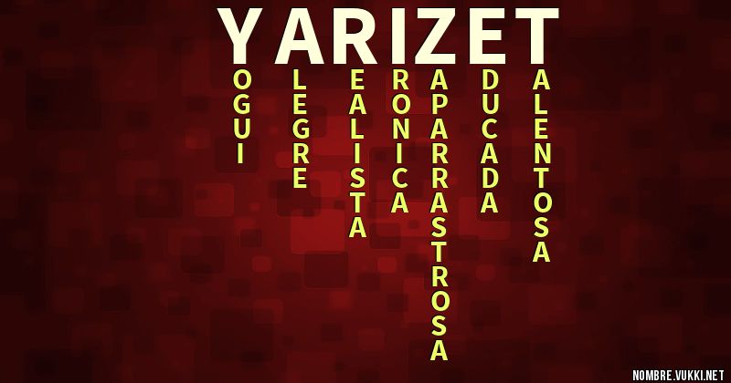 Acróstico yarizet