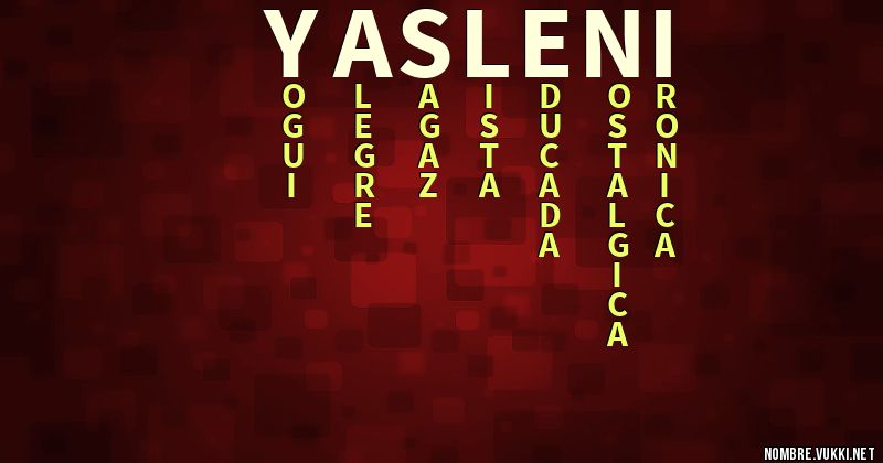 Acróstico yasleni