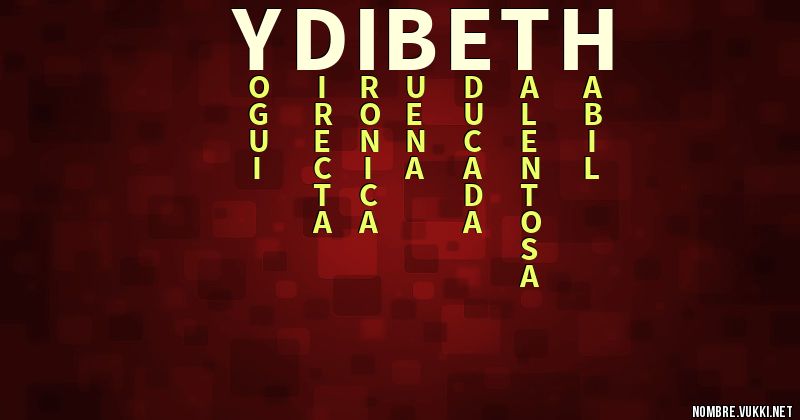 Acróstico ydibeth