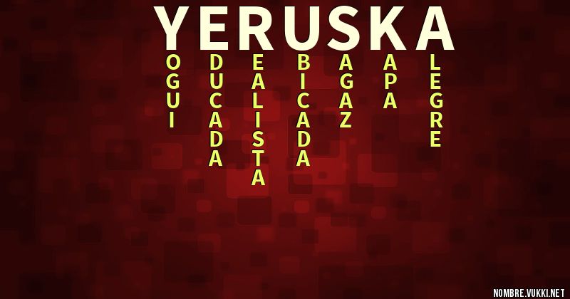 Acróstico yeruska