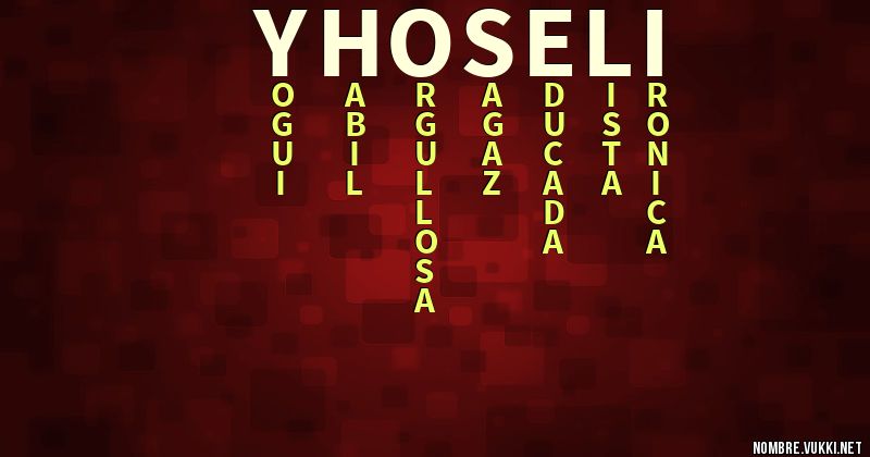 Acróstico yhoseli