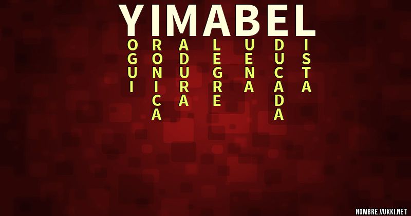 Acróstico yimabel