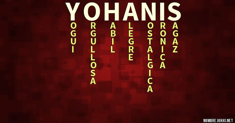 Acróstico yohanis