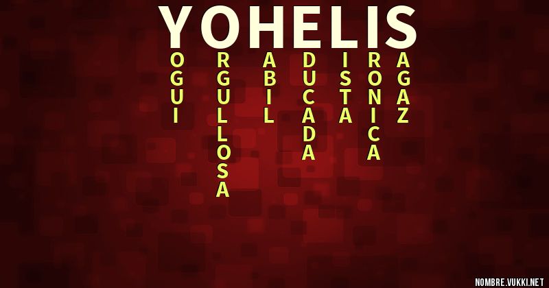 Acróstico yohelis