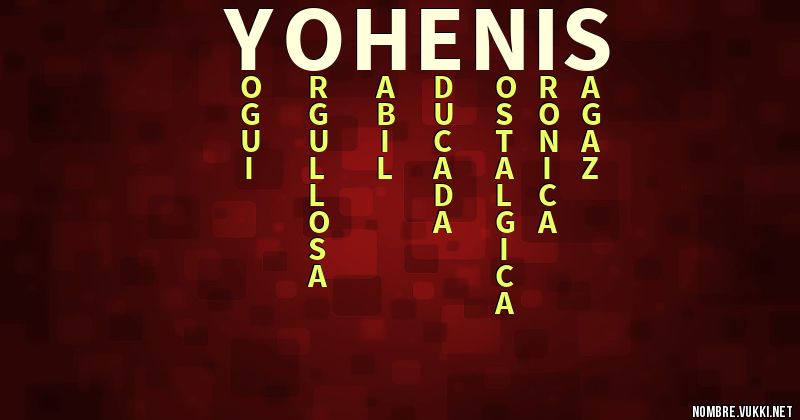 Acróstico yohenis