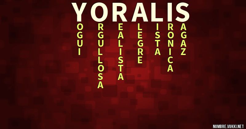 Acróstico yoralis