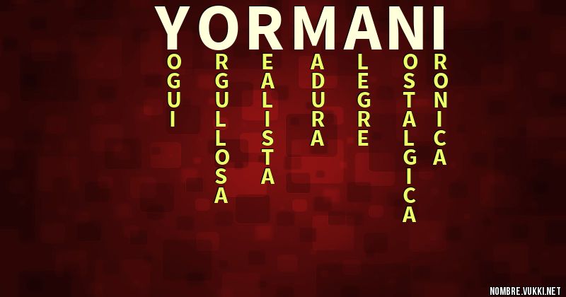 Acróstico yormani