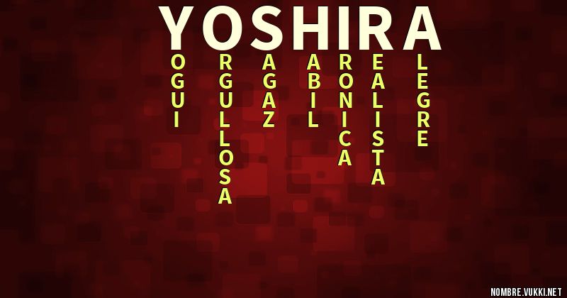 Acróstico yoshira