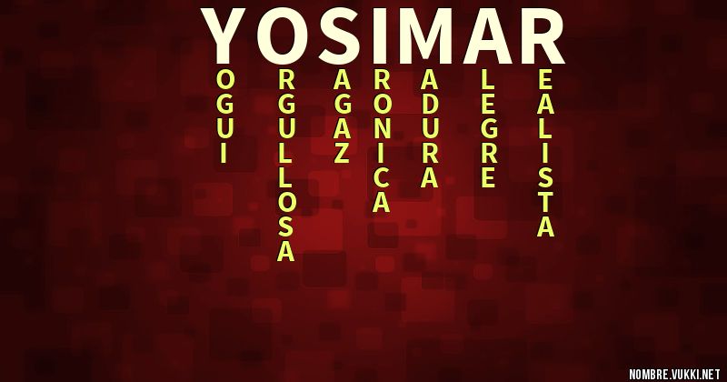 Acróstico yosimar